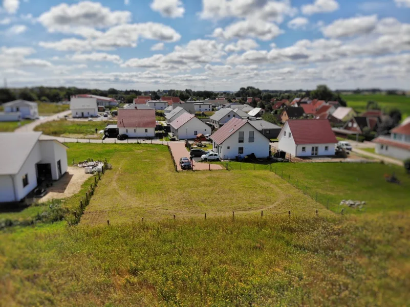 Ansicht Norden - Grundstück kaufen in Samtens - Baugrundstück in ruhiger Endlage auf der Insel Rügen