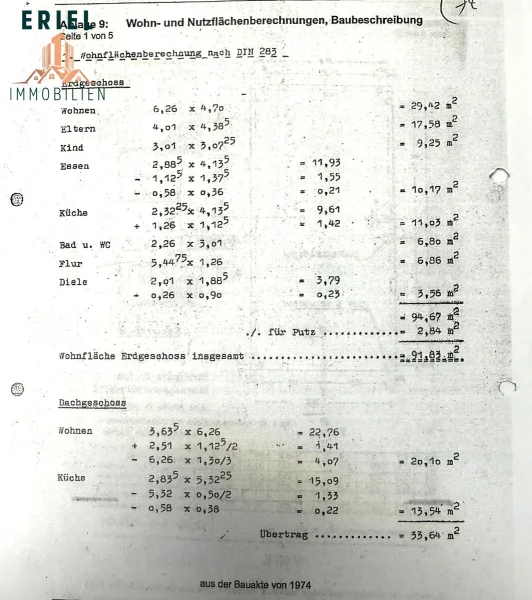 Wohnflächenberechnung 1