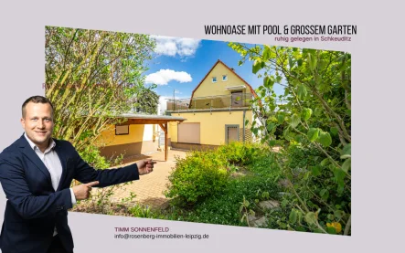 Einfamilienhaus mit ca. 1.000m² & Pool in Schkeuditz - Haus kaufen in Schkeuditz - Großzügiges EFH mit vielen Extras, einem überdachten Pool in wunderschöner Lage von Schkeuditz