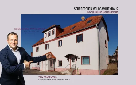 Titelbild - Haus kaufen in Langeneichstädt - Schnäppchen Mehrfamilienhaus in naturnaher Region