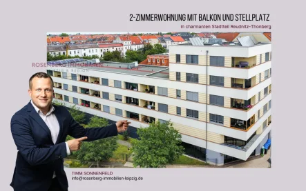 Titelbild - Wohnung kaufen in Leipzig / Reudnitz-Thonberg - Vermietete 2-Zimmerwohnung mit Balkon und Stellplatz in charmanten Stadtteil Reudnitz-Thonberg