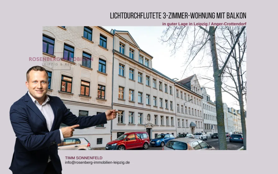 Titelbild_Franckestraße Rieb - Wohnung kaufen in Leipzig / Anger-Crottendorf - Lichtdurchflutete 3-Zimmer-Wohnung mit Balkon in Leipzig / Anger-Crottendorf