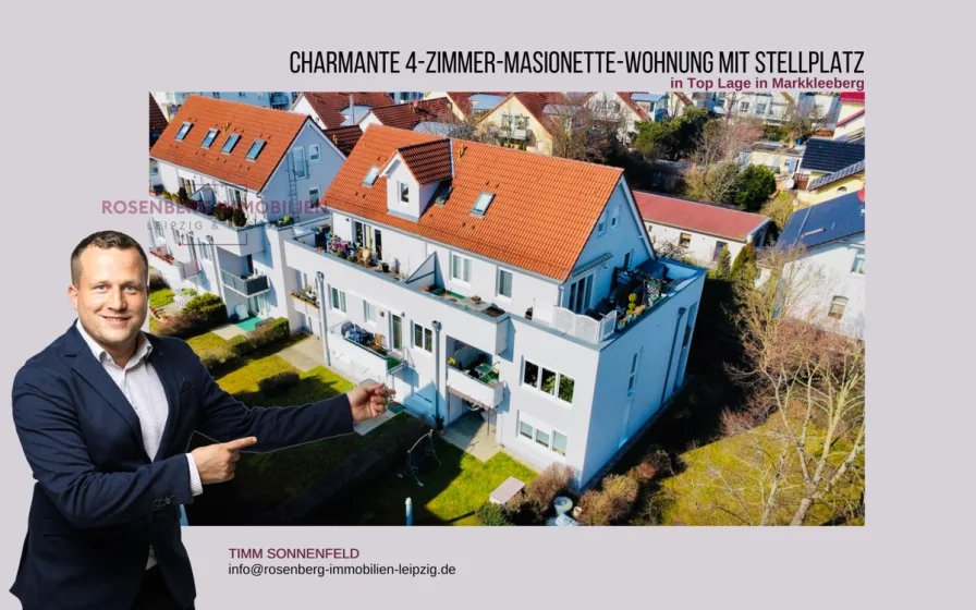 Titelbild Immobilienmakler Markkleeberg 4 Zimmerwohnung - Wohnung kaufen in Markkleeberg - *frei werdend* Charmante 4-Zimmer-Penthouse-Wohnung im Dachgeschoss in Top Lage in Markkleeberg