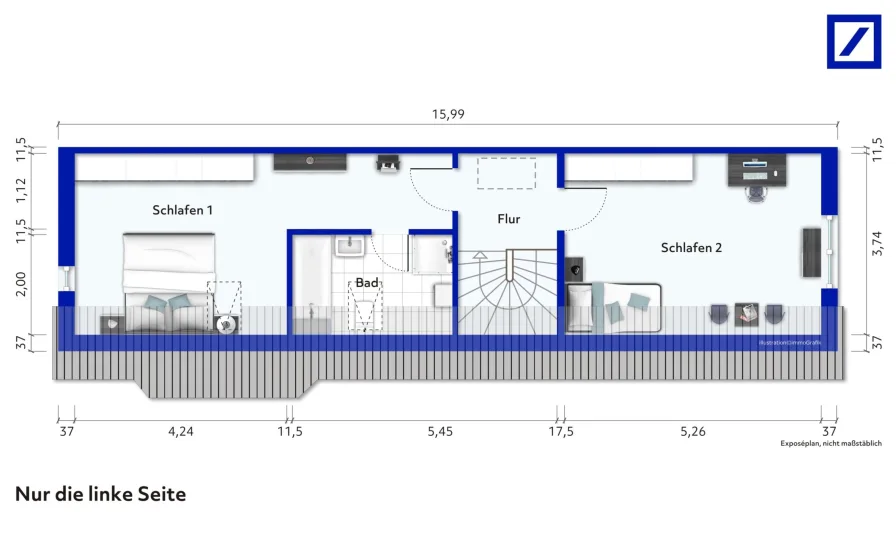 Dachgeschoss Grundriss