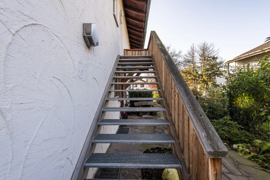 Treppe zur Einliegerwohnung