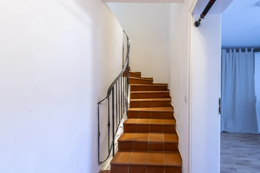 Treppe zum Wohnraum der Einliegerwohnung