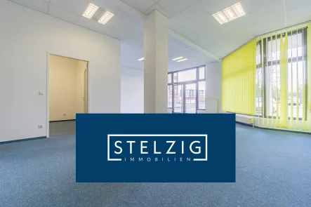 Büro 1 - Büro/Praxis kaufen in Cottbus - Provisionsfrei Gewerbeeinheit 114 m²  im Erdgeschoss 4 Büros und Dusche