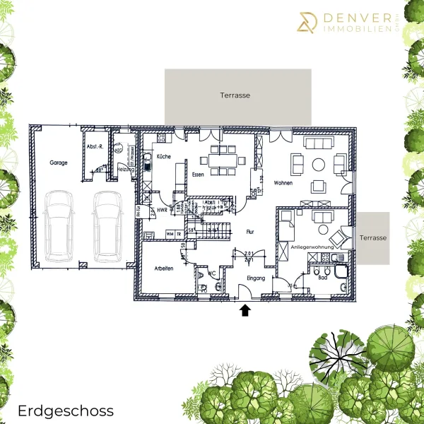 Grundriss EG - Abweichungen vorbehalten