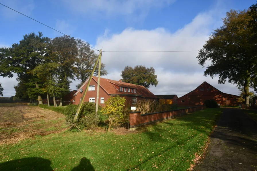 Resthof - Haus kaufen in Drebber / Cornau - Solider Resthof mit Nebengebäude in herrlicher ruhiger Lage