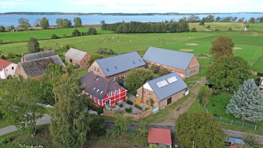 Ensemble - Haus kaufen in Usedom - Landgut auf Usedom - Zwei vollständig ausgebaute Wohngebäude, über 700 m² Wohnfläche in idyllischer Naturkulisse