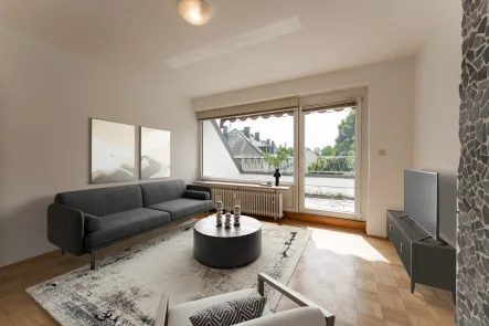 Wohnen - Visualisierung - Wohnung kaufen in München / Nymphenburg - Bezugsfreies Dachgeschoß mit Südterrasse und Blick ins Grüne