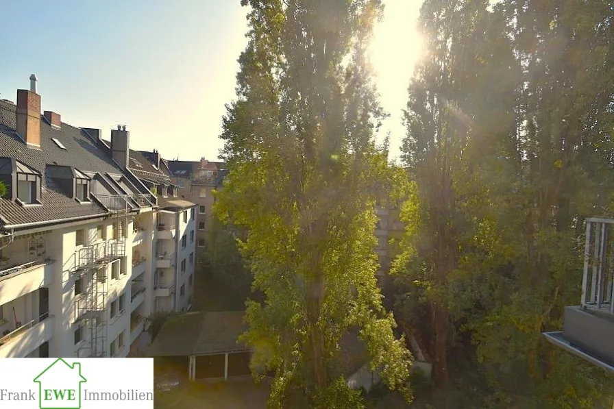 Ausblick, 4-Zimmer-Wohnung zur Miete in Düsseltal, Frank Ewe Immobiienmakler Düsseldorf Hassels 