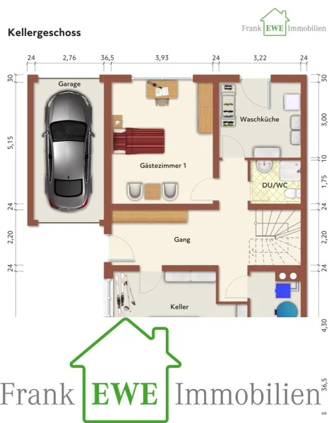 Grundriss KG immoG, Einfamilienhaus mit Garten und Garage zum Kauf in Düsseldorf Hassels, Frank Ewe Immobilienmakler Düsseldorf Hassels (1)