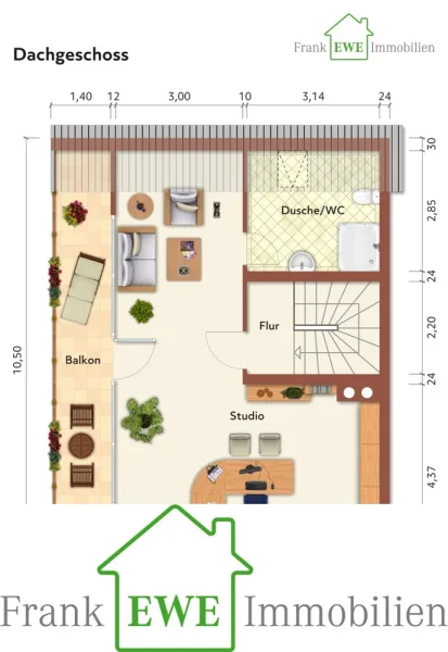 Grundriss DG immoG, Einfamilienhaus mit Garten und Garage zum Kauf in Düsseldorf Hassels, Frank Ewe Immobilienmakler Düsseldorf Hassels (2)