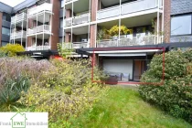 Terrasse, 1-Zimmer-Wohnung mit Terrasse zum Kauf in Düsseldorf Benrath, Frank Ewe Immobilienmakler Düsseldorf