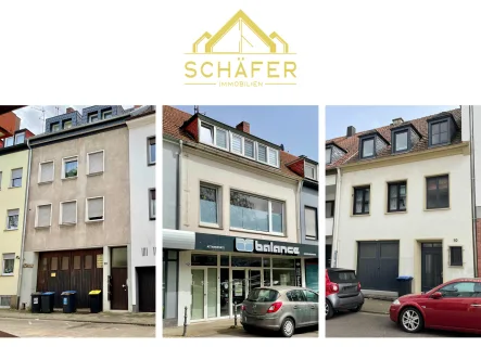 Titelbild - Haus kaufen in Saarlouis - Drei Immobilien als Gesamtpaket im Zentrum von Saarlouis zu verkaufen