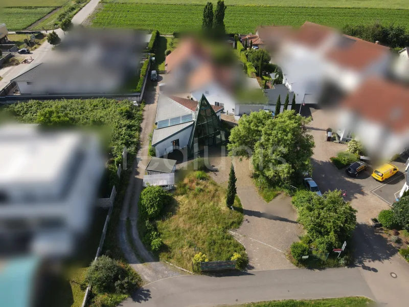Luftbild  - Grundstück kaufen in Maxdorf - Grundstück in attraktiver Lage von Maxdorf