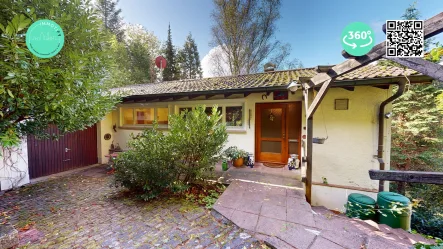 1-FH mit ELW, Marxzell - Haus kaufen in Marxzell - Naturnah Wohnen: Außergewöhnliches Architektenhaus mit vermieteter Einliegerwohnung in Marxzell