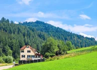 Ansicht Haus mit Grundstück