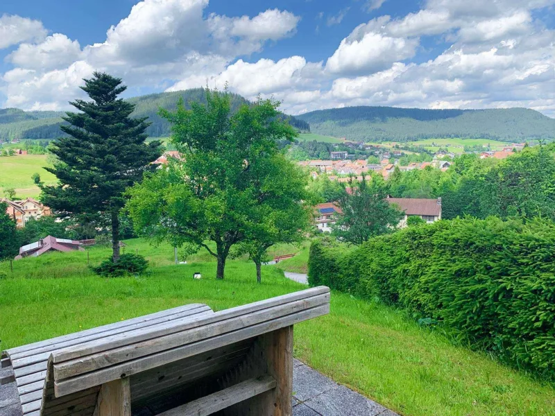 Ausblick Terrasse Wellnessb.