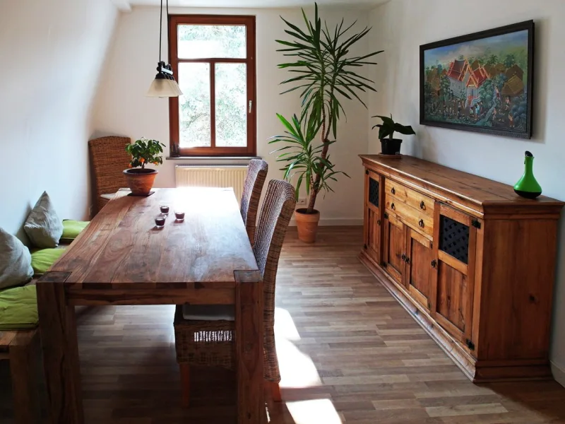 Esszimmer - Wohnung mieten in Bensheim - Charme und Stil in kleiner, modernisierter Altbaumaisonette