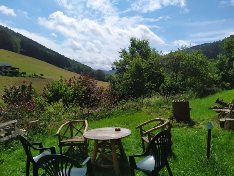 Sitzplatz im Garten