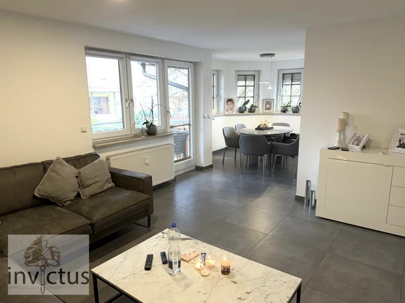  - Wohnung kaufen in Bad Rappenau / Zimmerhof - Charmante modernisierte 3-Zimmer Wohnung mit Balkon und Garage