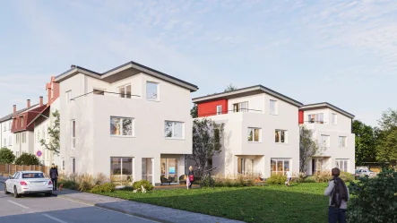 Außenansicht 1 - Haus kaufen in Rastatt / Niederbühl - Exklusives Neubauprojekt in Rastatt-Niederbühl – Nur noch 2 Häuser verfügbar!