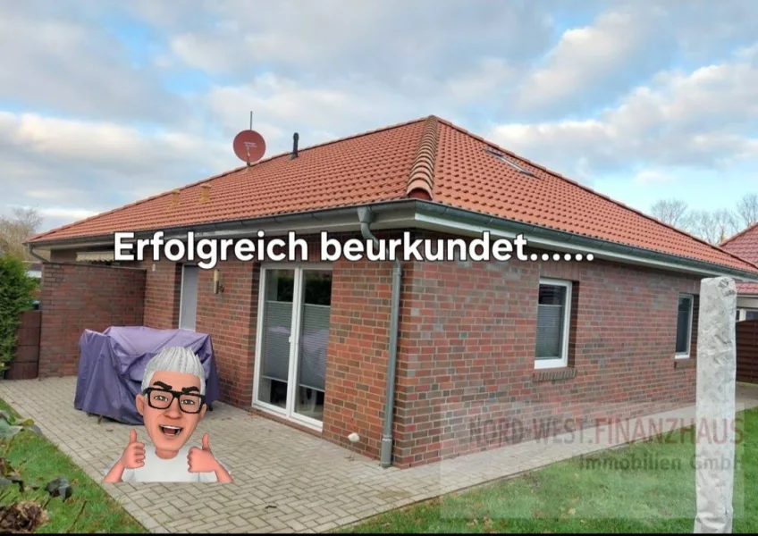 1000131904 - Haus kaufen in Firrel - Bungalowhälfte in ländlicher Lage - ein Gegenpol zum Trubel in der Stadt !