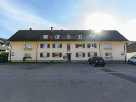 Das Haus von vorne - Haus kaufen in Schönau im Schwarzwald - Gut vermietetes 16 Parteien Mehrfamilienhaus im Oberen Wiesental