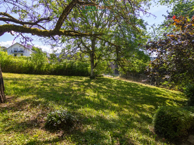 Gartengrundstück von einer anderen Perspektive