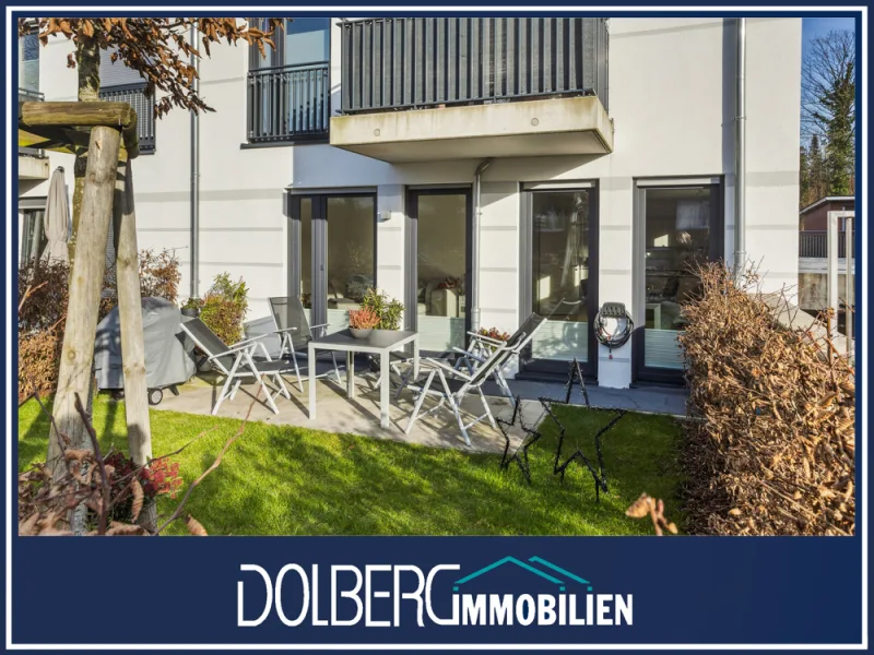 Titelbild - Wohnung kaufen in Hamburg / Rahlstedt - Erdgeschosswohnung auf zwei Etagen, mit TOP-Ausstattung, Garten und Tiefgaragenstellplatz!