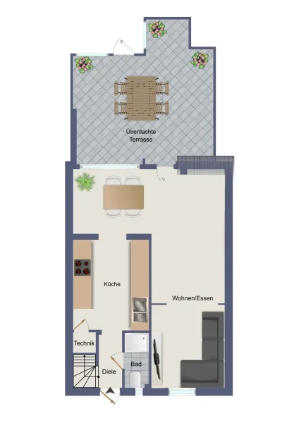 Grundriss EG schematische Darstellung