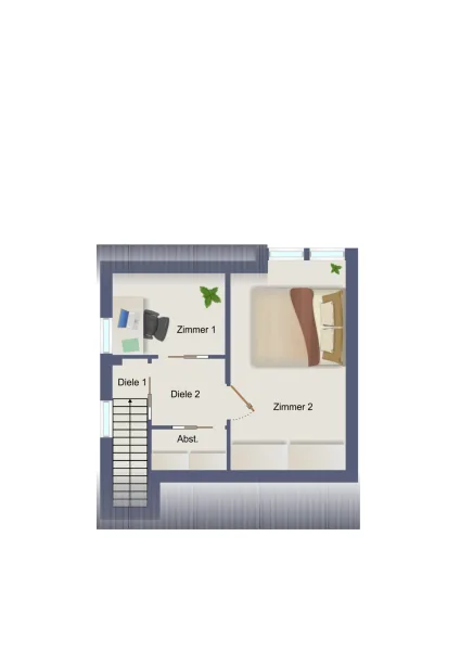 Grundriss DG schematische Darstellung