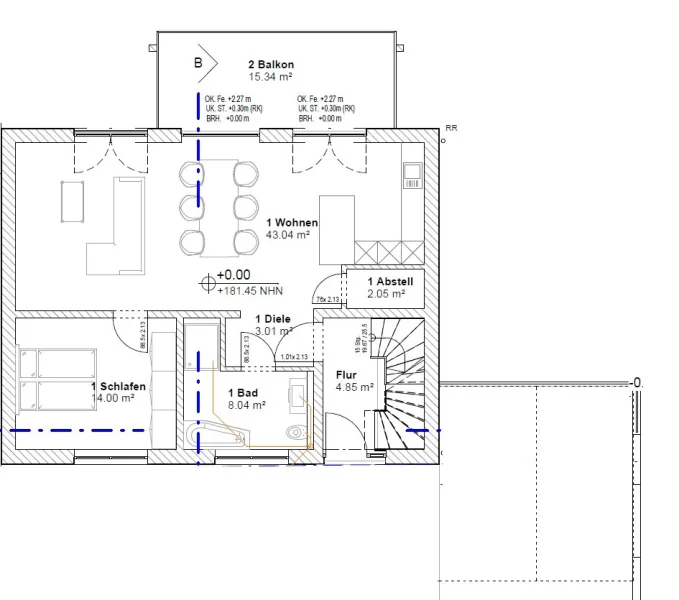 Grundriss EG Wohnung