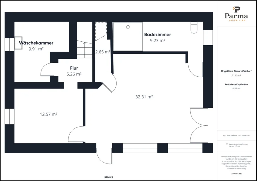 Einliegerwohnung und Kellergeschoss