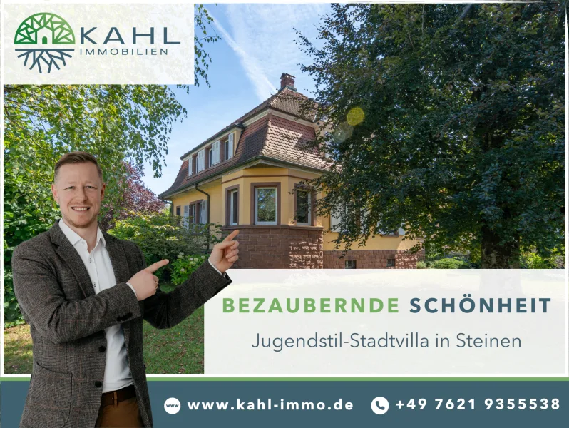 Titelbild - Haus kaufen in Steinen - Exklusive Jugendstilvilla in erstklassiger Lage: Ihr Traumhaus im Herzen von Steinen