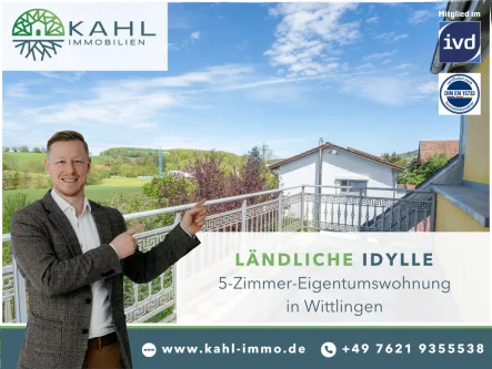 Titelbild - Wohnung kaufen in Wittlingen - Großer Garten und energieeffizient: 5-Zi-Eigentumswohnung in Wittlingen