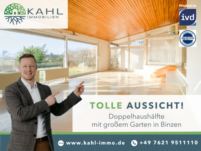 Am Sonnenrain 33 - Titelbild Onlineanzeige - Haus kaufen in Binzen - Ihr Zuhause mit Weitblick – Doppelhaushälfte mit großzügigem Garten und Potenzial