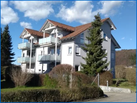 Hausansicht Balkone - Wohnung kaufen in Steißlingen - Schöne 3 Zimmer Dach Geschoß-Wohnung in Steißlingen in ruhiger Lage