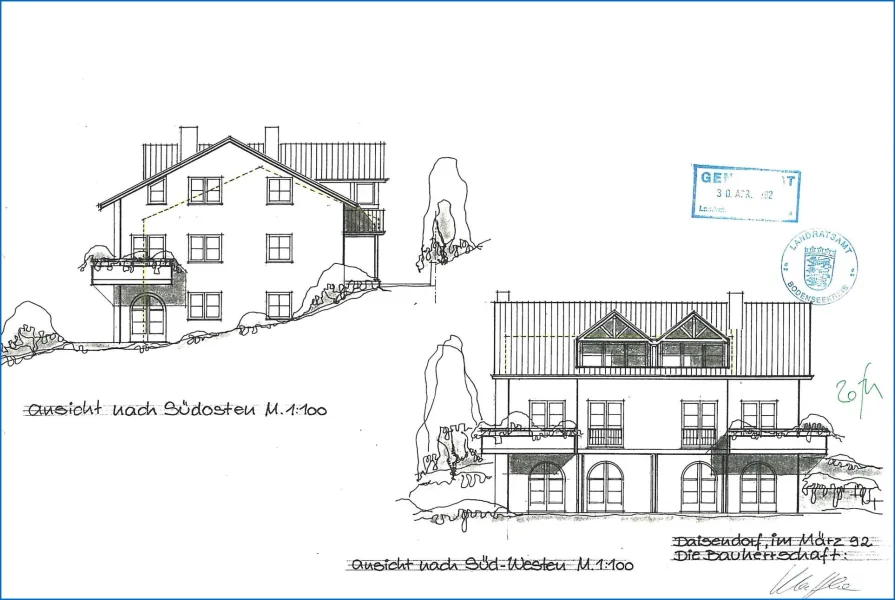 Ansicht Süd-Osten Süd-Westen