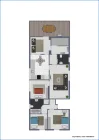 Grundriss DG Wohnung Visualisierung