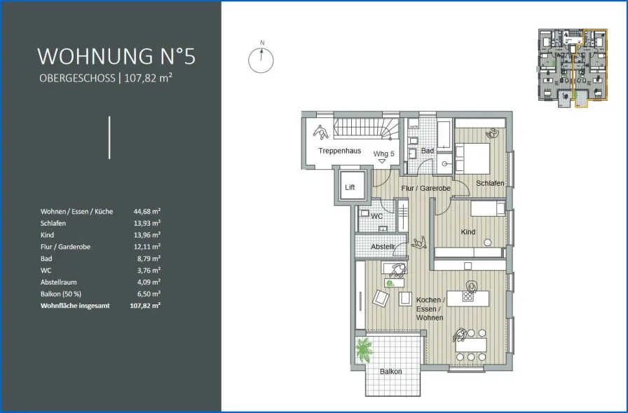 Grundriss Whg. 5