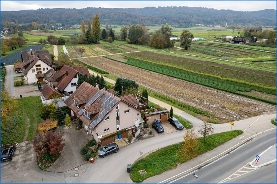 Lage des Hauses von oben