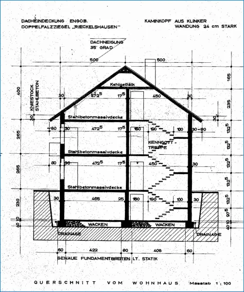 Querschnitt Haus