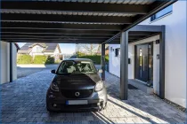 Carport u Hauseingang