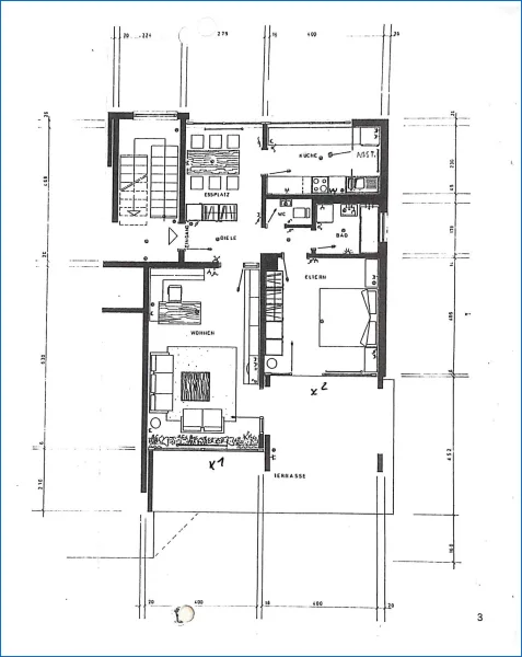 Grundriss  Erdgeschoss Whg.20