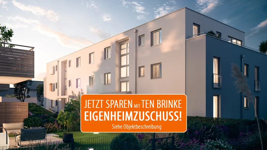 Unverbindliche Darstellungen aus Sicht des Illustrators - Wohnung kaufen in Stephanskirchen - 3-Zimmer-EG-Wohnung auf zwei Ebenen