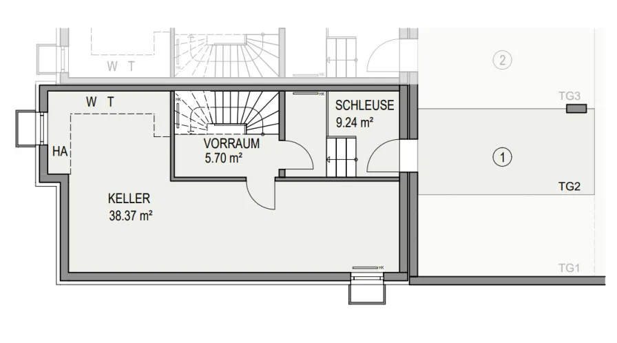 Grundriss Untergeschoss