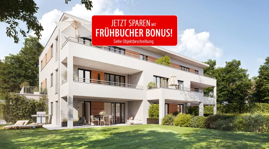  - Wohnung kaufen in Geretsried - Perfekte, lichtdurchflutete 3-Zimmer-Wohnung mit Dachterrasse